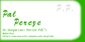 pal percze business card